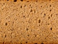 High resolution brown bread texture background. Texture of brown bread baked from rye flour Royalty Free Stock Photo