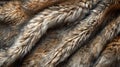 High Resolution Close Up of Luxurious Brown and White Animal Fur Texture for Backgrounds and Overlays