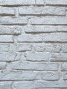 High-resolution close-up texture of a white painted brick wall. Royalty Free Stock Photo