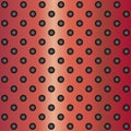 Red metal stainless steel aluminum perforated pattern texture mesh background Royalty Free Stock Photo