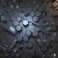 Industrial Hexagon Grid or Cybernetic Honeycomb Structure Royalty Free Stock Photo