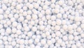Abstract digital background with heap of white spheres Royalty Free Stock Photo