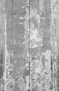 Weathered and aged wood panelling background in black and white Royalty Free Stock Photo