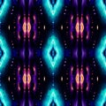 High Resolution Galaxy Ikat Pattern In Symmetrical And Evenly Spaced Design