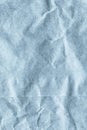 Grocery Bag Blue Kraft Coarse Grain Paper Crushed Crumpled Mottled Grunge Texture Detail Royalty Free Stock Photo