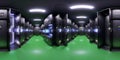 High resolution HDRI 360 panorama of a bright server data room center Royalty Free Stock Photo