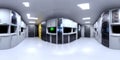 High resolution HDRI 360 panorama of a server data room center Royalty Free Stock Photo