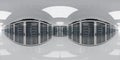 High resolution HDRI panoramic view of a server data room center. 360 panorama reflection mapping of a computer storage system Royalty Free Stock Photo
