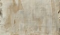 image of a beige aged linen texture on paper, gesso paint marks, scrapbook paper, distressed edges Royalty Free Stock Photo