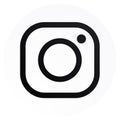 High resolution image of black & white Instagram icon