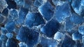 High-Resolution Image of Blue Crystalline Structure in YSZ Material Royalty Free Stock Photo