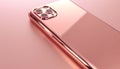 The soft, rosy glow of a rose gold iPhone, its sleek design enhancing its visual allure