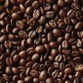 Seamless Coffee Bean Texture Pattern for Infinite Creations Royalty Free Stock Photo