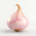 Peeling Back the Layers: A Mesmerizing Close-up of an Onion in White