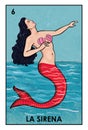 LoterÃÂ­a Mexicana - La Sirena - High resolution image Royalty Free Stock Photo