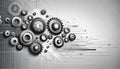 Abstract Industrial Gear Mechanism, Technology Concept Royalty Free Stock Photo