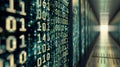 Digital Binary Code Corridor