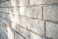 Close-up Texture of White Brick Wall, Background Concept Royalty Free Stock Photo