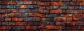 High-resolution image of a vividly colored brick wall, showcasing a variety of hues and textures Royalty Free Stock Photo