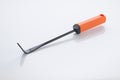 Gardening Tools: Close up of a Cape Cod Weeder Isolated on White Background Shot in Studio. Royalty Free Stock Photo