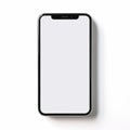 High Resolution Iphone X Mockup With Simplistic Character Design Royalty Free Stock Photo