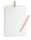 High resolution isolated notepad