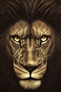 The Hidden Lion: Revealing Elegance and Mystery in Pictures Royalty Free Stock Photo