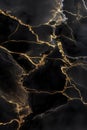 High resolution. Luxury abstract fluid art painting in alcohol ink technique, mixture of black, gray and gold paints. Imitation of Royalty Free Stock Photo