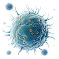 High-resolution microscope capturing cell image