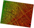 High Resolution Orthorectified, Orthorectification Aerial Map Used For Photogrammetry Royalty Free Stock Photo