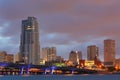 High Resolution Panorama, Downtown Miami Florida Royalty Free Stock Photo