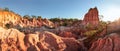 High resolution panorama of Marafa Depression Hell`s Kitchen ca