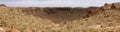 High Resolution Panorama of Meteor Crater Arizona Royalty Free Stock Photo