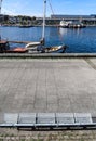 High resolution panorama of the port of Kiel on a sunny day