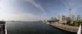 Toronto Harborfront High Resolution Panorama Royalty Free Stock Photo