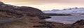 High Resolution Panoramic view on Ring Road, East Fjords, Iceland, Europe, 31 MPixels Royalty Free Stock Photo