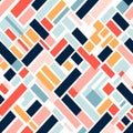 Colorful Geometric Abstract Pattern With Strong Diagonals And Saturated Stripes Royalty Free Stock Photo