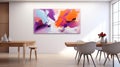 Passionate Hues: A Vibrant Abstract Artwork of Love
