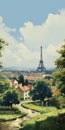 Pissarro-inspired Digital Painting Of Paris By Michle Boulter