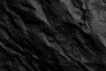 Dramatic black rock texture provides a dark abstract stone surface design. Royalty Free Stock Photo