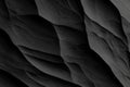 Dramatic black rock texture provides a dark abstract stone surface design. Royalty Free Stock Photo