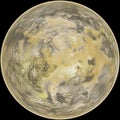 High resolution rendered image of planet Jupiter.