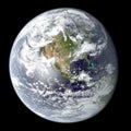 High resolution rendering of planet Earth Royalty Free Stock Photo