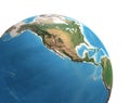Planet Earth globe - North and Central America Royalty Free Stock Photo