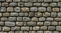 Rustic Stone Wall Texture with Moss Detail Royalty Free Stock Photo