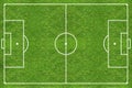 High resolution soccer grass field Royalty Free Stock Photo