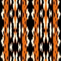 High Resolution Symmetrical Animal Print Ikat Pattern Design Royalty Free Stock Photo