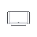 High resolution tv thin line icon. Linear vector symbol Royalty Free Stock Photo