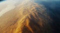 High-resolution view of a vast desert storm, photorealistic satellite imagery. View from space Royalty Free Stock Photo