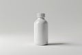High Resolution Visual of a White Bottle with a Cap and a White Cap Royalty Free Stock Photo